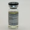 Clear glass vial containing injectable Sustanon 250 solution with sealed cap and label.
