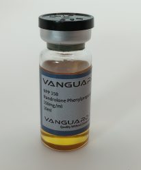 A vial of Nandrolone Phenylpropionate also known as NPP sold safely by Vanguard Labs VGL